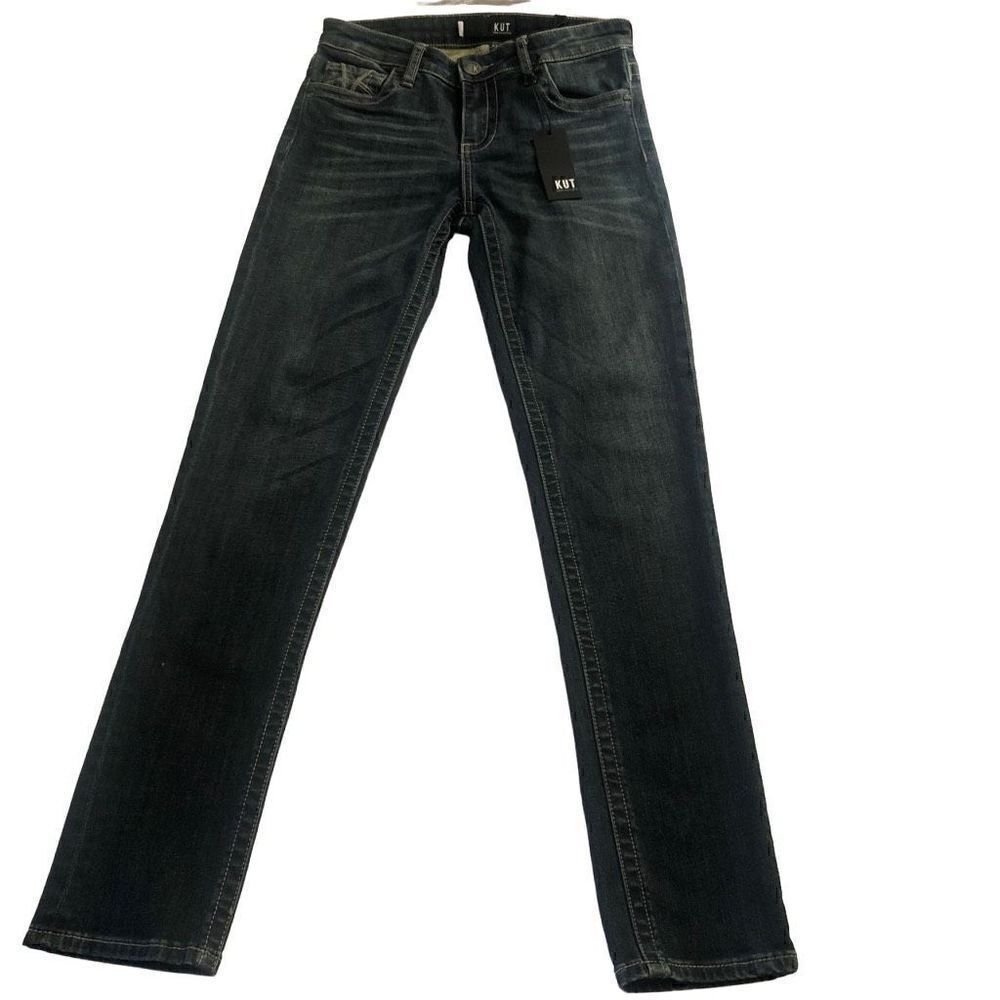 NEW Kut From the Kloth Dark Wash Staight Leg Jeans NWT